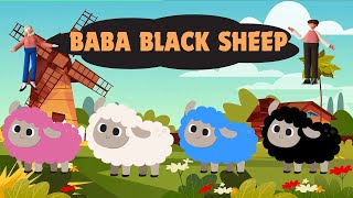 Baba Black Sheep  Learn with SR Videos Kids amp Entertainment  Nursery rhyme [upl. by Faye]