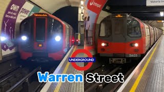 London Underground Action at Warren Street Station  100624 [upl. by Thorne]