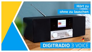 DABUKWCD Stereoradio mit Sprachsteuerung  DIGITRADIO 3 Voice  TechniSat [upl. by Larrisa470]