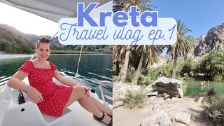 Lecimy na Kretę Las palmowy Preveli 🏝 Jezioro Kournas 🏞 Travel vlog ep 1 [upl. by Niboc]