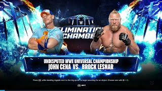 WWE 2K24 FULL MATCH — John Cena Vs Brock Lesnar — WWE Title Match [upl. by Ruskin]