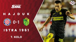 Sažetak HNK Hajduk 01 NK Istra 7 kolo SuperSport HNL [upl. by Ramal789]