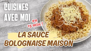 CUISINE AVEC MOI UNE RECETTE SAINE ET RAPIDE LA SAUCE BOLOGNAISE MAISON [upl. by Acirrej809]