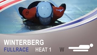 Winterberg  Womens Skeleton Heat 1 World Championships 2015  FIBT Official [upl. by Hsina751]