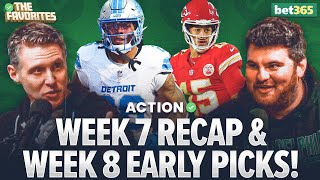 Early Week 8 Bets amp NFL Week 7 Recap with Chad Millman amp Simon Hunter  The Favorites Podcast [upl. by Halyahs]