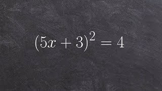 Finding the solutions to a binomial squared  Online Tutor [upl. by Antonius]