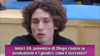 Amici 24 polemica di Diego contro la produzione e i giudici cosa è successo [upl. by Yarezed]