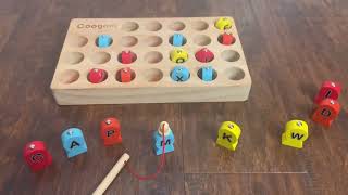 Wooden Magnetic Fishing Game For Fine Motor Skills TOY REVIEW [upl. by Noet]