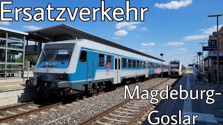 Abellio Rail Mitteldeutschland  RE21 Verstärker von Magdeburg nach Goslar BR218  nWagen [upl. by Noved]