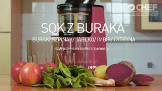 Szybki przepis na sok z buraka z BioChef Whole Slow Juicer wyciskarka do soków [upl. by Nottage]