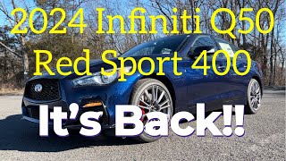 2024 Infiniti Q50 Red Sport 400 Full Review and Test Drive [upl. by Nylegna]