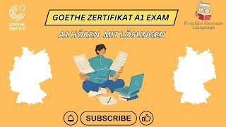 A1 Hören  Listening 🎧 Part Test Practice paper with Answers  German Goethe Zertifikat 2024 [upl. by Nwahsek]