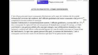 Atto di Precetto wwwdebitiepignoramenticom [upl. by Ayel]