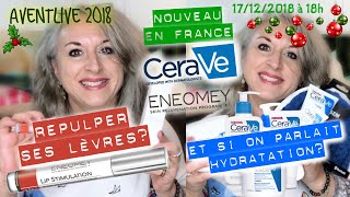 Hydratation Cerave repulper ses lèvres Eneomey⭐️ AVENTLIVE 50 ANS ⭐️ [upl. by Ahsinar]