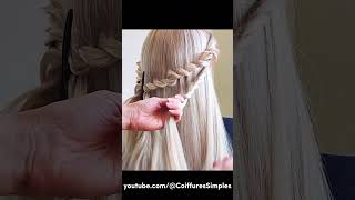 Easy Prom Updo hairstyles hairtutorial braids [upl. by Tirma794]