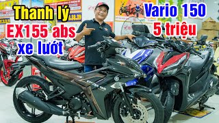 THANH LÝ XE LƯỚT EXCITER 155 ABS VARIO 150 NVX 155 SONIC SATRIA AB 160 SỐC 5 TRIỆU XE MÁY GIÁ RẺ [upl. by Daisey852]