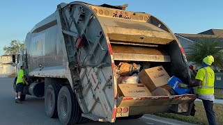 Massive Garbage Truck Compilation Roaring Old WM Rear Loaders in Clay County [upl. by Foscalina337]