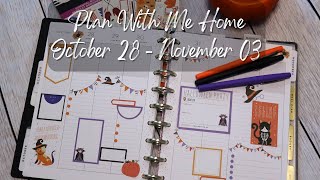 Plan With Me Home October 28  November 03 [upl. by Eamanna]