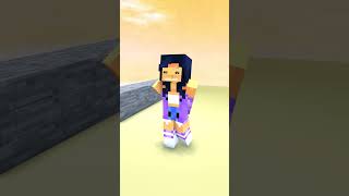 Help Aaron vs Aphmau Queen Run Challenge funnyshorts aphmau minecraftanimation [upl. by Atinram824]