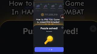 HOW TO PLAY KEY GAME IN HAMSTER KOMBAT 🐹  keygames hamsterkombat trading cryptocurrencies [upl. by Swetiana684]