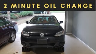 2 Minute Oil Change 2011 Volkswagen Jetta SE [upl. by Grussing]