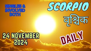 Scorpio  Daily Love Tarot Reading  24 November 2024  Hindi [upl. by Suter]