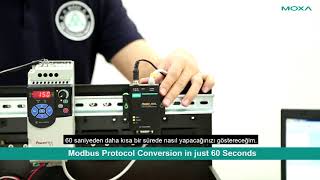 60 Saniye İçerisinde Modbus RTU Protokolü Modbus TCP’ye Nasıl Çevrilir [upl. by Retsim]