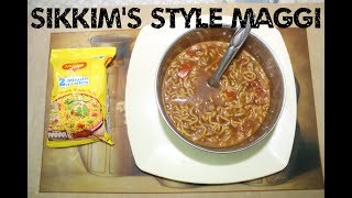 SIKKIM MAGGI RECIPE  MAGGI NOODLES RECIPE [upl. by Tima]