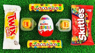 Oddly Satisfying l Unpacking Lollipops Kinder Surprise egg AND Chocolate Sweets ASMR sounds 🍭 [upl. by Noned]