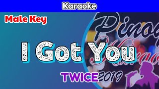 I Got You by TWICE Karaoke  Male Key [upl. by Irafat]