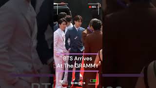 BTS Arrives At The GRAMMYs  2022 GRAMMYs [upl. by Nine167]