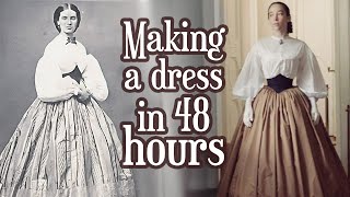 Making 1860s dress in a weekend [upl. by Novick84]