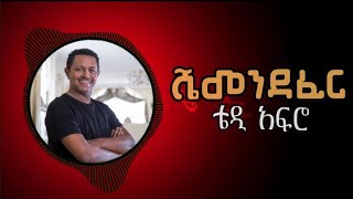 ሼመንደፈርክቡር ዶክተር ቴዎድሮስ ካሳሁን ሼመንደፈር የዘፈን ግጥምTeddy Afroshemendeferlyrics video [upl. by Aneeh]