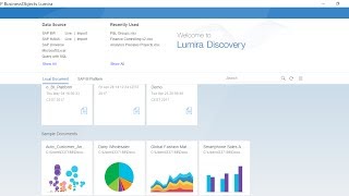 Lumira 20 Discovery Introduction [upl. by Vassily]