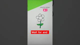 Diy flower 🌺  easy flower drawing  art shorts ytshorts drawing diy [upl. by Hermann]