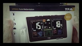 TFA Dostmann Spring Wetterstation  Unboxing [upl. by Rapsac]