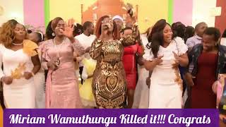 MIRIAM WAMUTHUNGU KILLED IT AT EUNNY WA MWANGI SONG LAUNCHAWESOME 💞💪💞💪💞 [upl. by Neelrad]