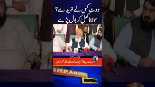 Maulana Fazl says JUIF resisted passage of a dirty draft  Geo News [upl. by Hnao]