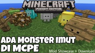 MCPE SHOWCASE Ada Monster Imut Di Minecraft [upl. by Gabbey856]