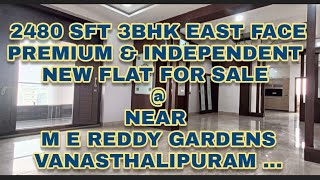 2480 sft 3Bhk Independent Flat For Sale  Vanasthalipuram Near M E Reddy Gardens Call📞6304908968 [upl. by Otreblig]