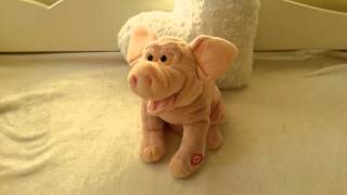 CUTE PIG INTERACTIVE SOFT TOY SINGING quotMY GIRLquot THE TEMPTATIONS SONG 25cm 10quot [upl. by Alia293]