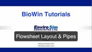 BioWin Flowsheet Layout [upl. by Robinson]