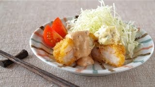 How to Make Ebi Katsu PrawnShrimp Cutlet Recipe プリプリえびカツの作り方 レシピ [upl. by Kumagai]