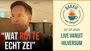 Wat Rutte écht zei in zijn afscheidsspeech nieuwe regering op bordes en Frankrijk kleurt rechts [upl. by Azrim814]