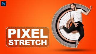 Pixel Stretch effect photoshop tutorial Easy [upl. by Adnolohs]