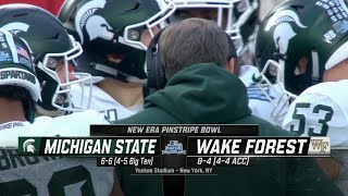 NCAAF 20192020 Pinstripe Bowl Michigan State Spartans  Wake Forest Demon Deacons 27122019 [upl. by Fran]