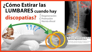 ¿Cómo hacer EJERCICIO de Estiramiento Lumbar en DISCOPATÍA 👉Degeneración Protrusión o Hernia discal [upl. by Nylissej]