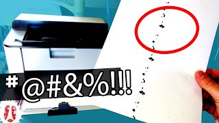 HOW TO Fix Printer Ink Smudges Black Lines Dots amp Marks On Paper Printouts  Smudged Printed Pages [upl. by Nosredna251]