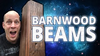 Transform Barnwood Beams In 5 Easy Steps Reclaimed Wood [upl. by Klingel457]