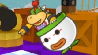 Paper Mario Sticker Star Walkthrough  World 61 Gate Cliff amp World 62 Bowser Jrs Flotilla [upl. by Ahsilrak]